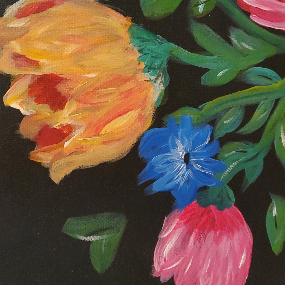 Peony Bouquet‎ Painting16x20